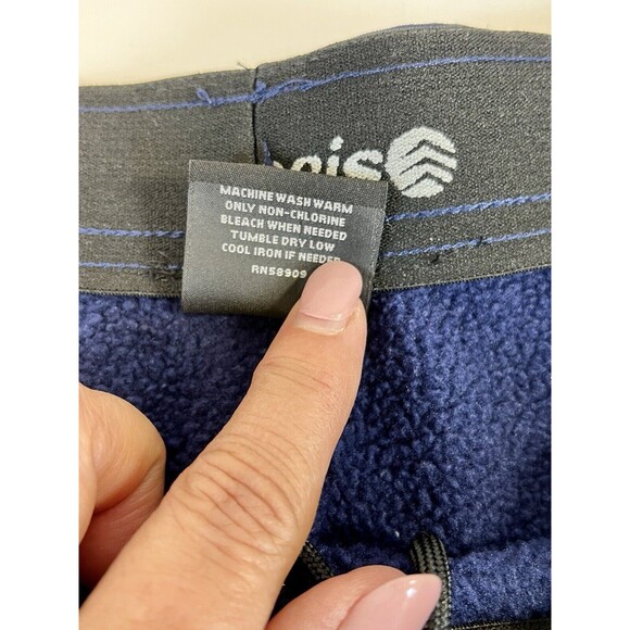 BIG & TALL SOLARIS Fleece Sweatpants Lounger Active Joggers Navy Mens Size  4XB - Picture 3 of 10